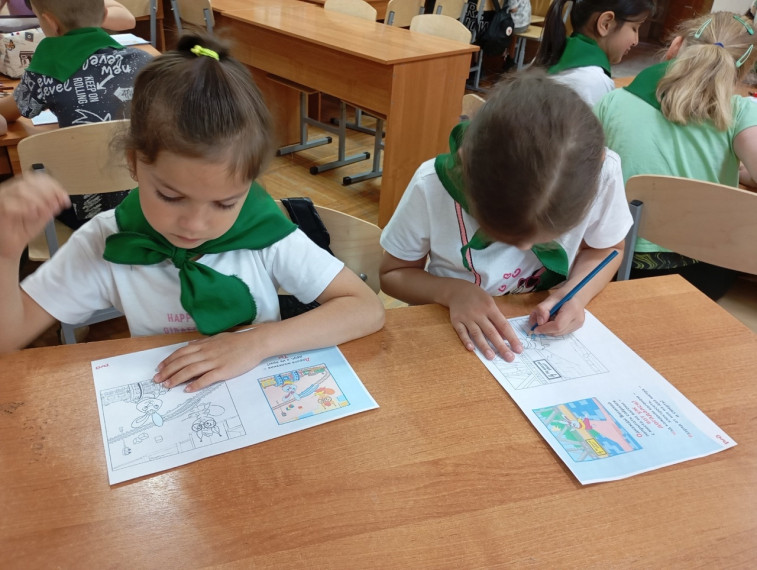 День безопасности на железной дороге в лагере "Радуга".